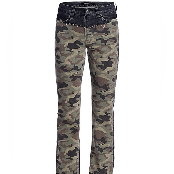 HUDSON Jeans Barbara Camo Straight Leg Jeans - Picture 2 of 7